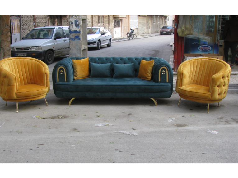 مبل مدل چستر
۸ نفره
کف مبل اسفنج  ۳۰کیلویی ویژه
اسفنج  بدنه  ۲۵ کیلویی
اسکلت کار چوب روسی
متراژ پارچه  ۳۲ متر
قیمت تمام شده با پارچه مسکو خارجی 
۱۸ میلیون  تومان
