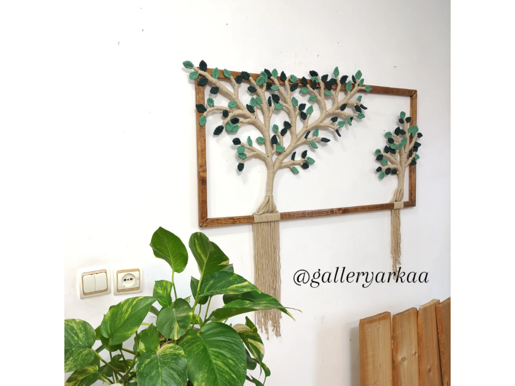 مکرومه بافی صنایع دستی