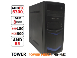 کیس تاور Power Media با مادربرد MSI و پردازنده AMD FX 6300



☑️ مادربرد MSI-760GM-p23 FX
☑️لینک اطلاعات  ثبت شده مادربرد در سایت اصلی شرکت MSI
msi.com/Motherboard/760GM-P23-FX/Specification
مادربرد خروجی تصویر DVI و VGA دارد .
مادربرد قابلیت ساپورت پردازندهای 6 و 8 رشته ای را دارد  .
☑️رم 8 گیگ DDR3  ( قابل ارتقاء ) 
✅مدل دقیق پردازنده :  FX 6300 Black Edition 6 Core Processor
 6 مگ کش  و سرعت پایه 3.5 مکس توربو  3.80 
☑️ لینک اطلاعات  ثبت شده  پردازنده در سایت اصلی شرکت AMD
amd.com/en/products/cpu/fx-4300
✅ حافظه  180 گیگ SSD برند intel
☑️ هارد  500 گیگ  HDD  ( قابل ارتقاء  به حجم های بالاتر ) 
☑️  درایو نوری DVD ( لنز کاملا سالم و سلامت تست شده )
☑️ پاور   350 وات واقعی  برند (power men ) پاور من استاندارد 24 پین خور (6پین گرافیک دارد)
✅ گرافیک  AMD R5-240 1GB DDR3
گرافیک 1 گیگ اختصاصیDDR3   با قدرت هسته پردازشی 730 MHz  
☑️ قاب کیس Power Media ، تمیز  و زیبا خط و خش در حد دست دوم بودن .