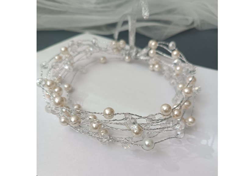 تل ریسه ای چند لاین 
که با مروارید ساخته شده 
