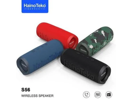 اسپیکر بلوتوثی قابل حمل هاینو تکو مدل S56
ابعاد:۲۰۰x۸۰x۸۰ میلی‌متر

وزن:۵۰۰ گرم

نوع اتصال:بلوتوث-فلش-کارت حافظه

اقلام همراه بلندگو:کابل شارژ

منبع انرژی: باتری

رابط‌ها: Bluetooth

ضد آب-بدنه بافته شده