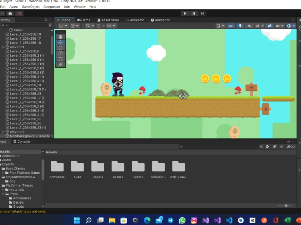 آموزش ساخت بازی در محیط موتور بازی سازی یونیتی به زبان سی شارپ
آموزش مبانی زبان برنامه نویسی سی شارپ
آشنایی با ابزار و مفاهیم اولیه یونیتی
ساخت یک مرحله بازی به صورت دوبعدی 
آشنایی با محیط بازی سازی سه بعدی
تهیه بسته خروجی از پروژه برای دستکتاپ و موبایل (اندروید)