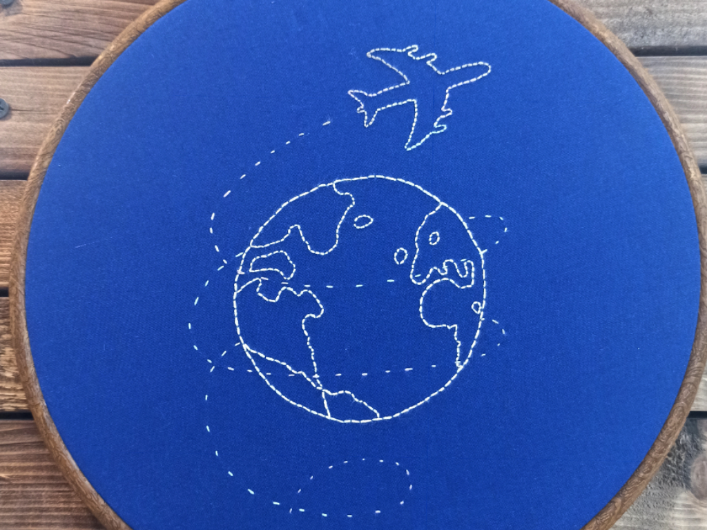 تابلو دکوراتیو کلدوزی شده